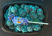 Extra sour blue raspberry flavored gushers 