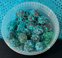 Blue raspberry flavored gushers