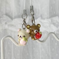 Image 3 of strawberry kuma charms !!