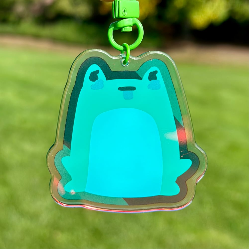 Image of Frowg Double Sided Holographic Charm