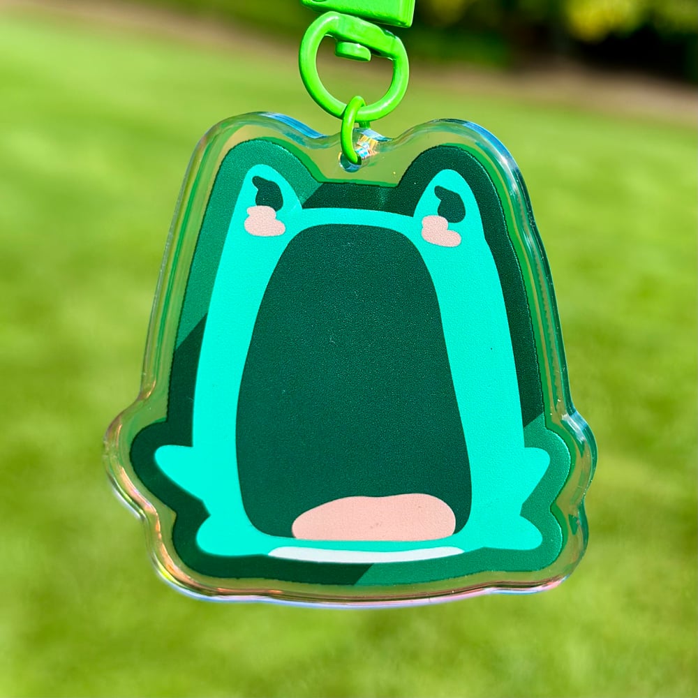 Image of Frowg Double Sided Holographic Charm