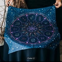 Image 2 of Zodiac Wheel Altar Cloth 