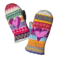 Image 1 of 2024 Edit Sweetheart Mittens {Brights}