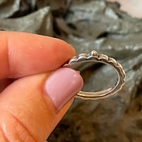 Image 2 of 95 Times stackable Bahá'í ablutions sterling silver ring 