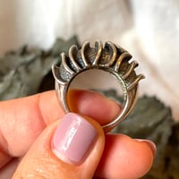 Image 3 of Waves of one sea Bahá'i Ringstone sterling silver ring