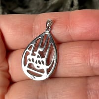 Image 3 of Yá Bahá’u’l-Abhá Bahá'í sterling silver pendant