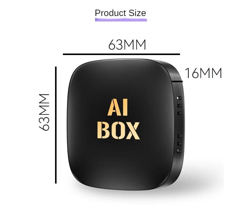 Android 13 AI Box Wired to Wireless Carplay Android Auto Adapter