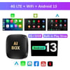 Android 13 AI Box Wired to Wireless Carplay Android Auto Adapter