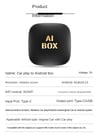 Android 13 AI Box Wired to Wireless Carplay Android Auto Adapter