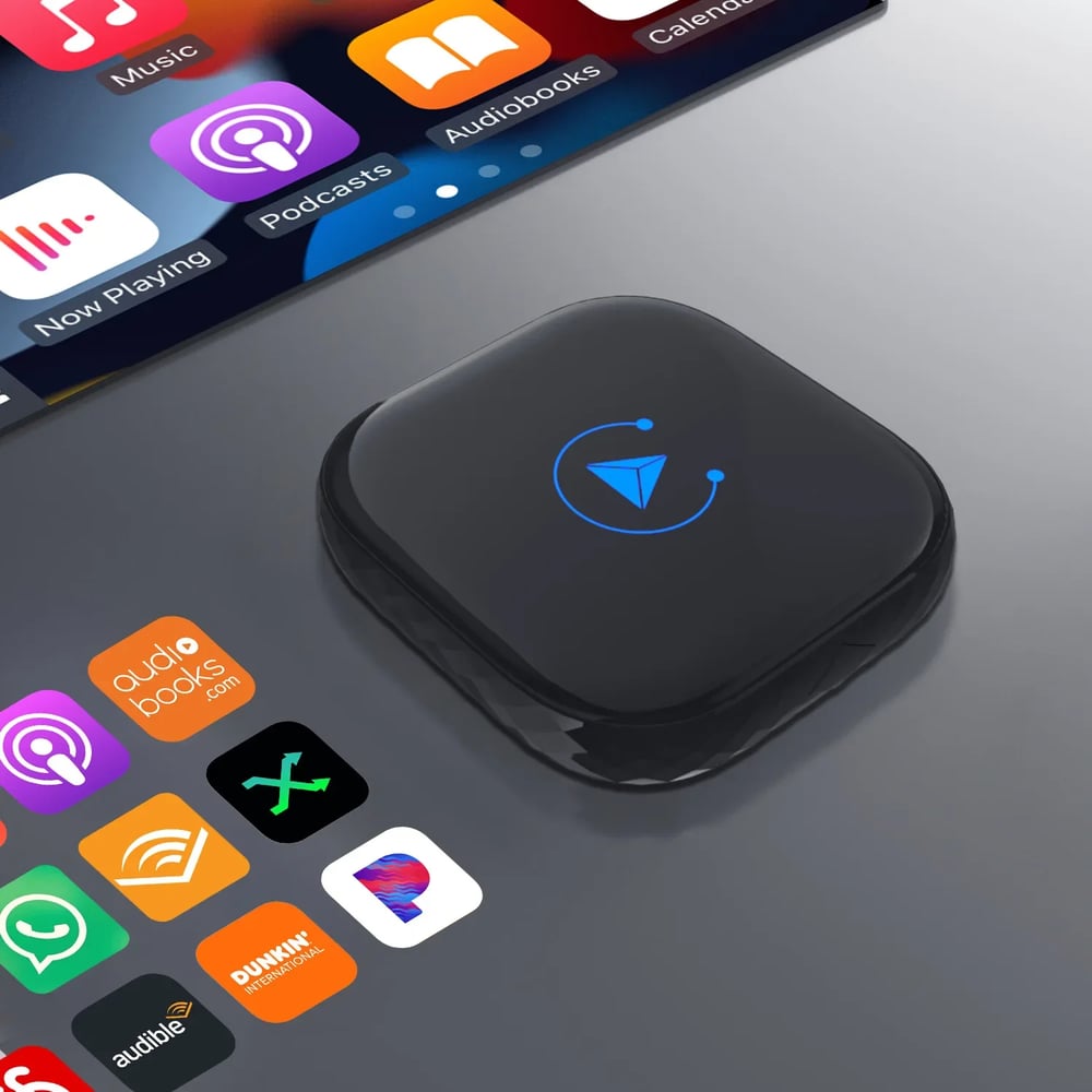 Android 13 AI Box Wired to Wireless Carplay Android Auto Adapter