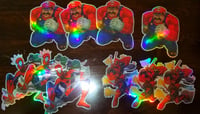 Image 2 of 4" Super Mario holographic sticker