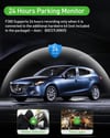 3 Channel Dash Cam Video Recorder with Rear View DVR and 24H Parking Monitor
