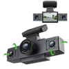 3 Channel Dash Cam Video Recorder with Rear View DVR and 24H Parking Monitor