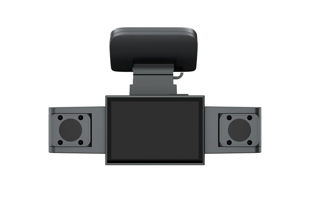 3 Channel Dash Cam Video Recorder with Rear View DVR and 24H Parking Monitor