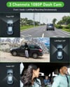 3 Channel Dash Cam Video Recorder with Rear View DVR and 24H Parking Monitor
