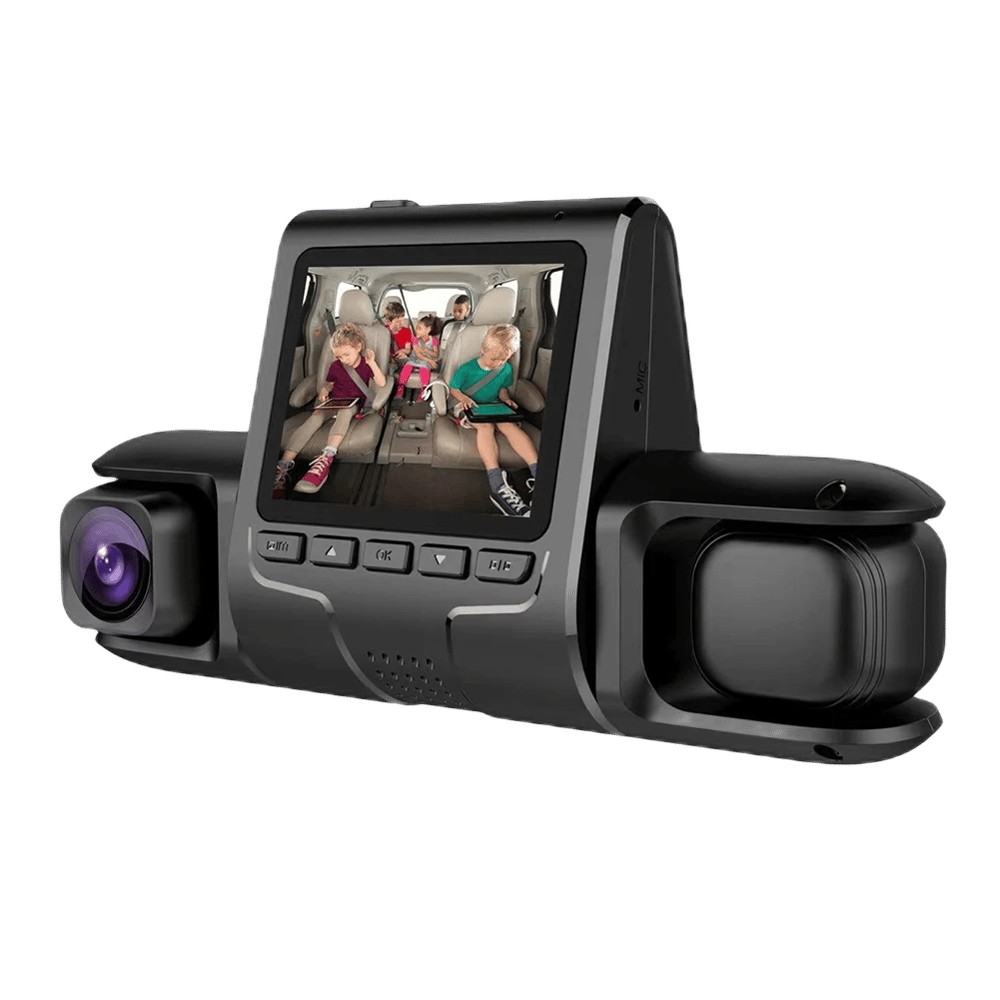 3 Camera Lens Car DVR 3-Channel Dash Cam with Dual Lens HD 1080P