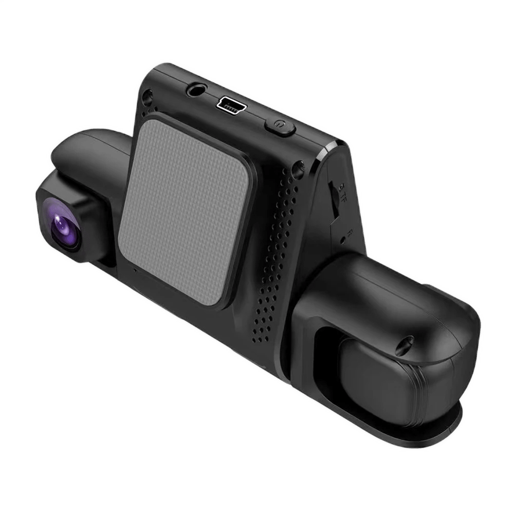 3 Camera Lens Car DVR 3-Channel Dash Cam with Dual Lens HD 1080P