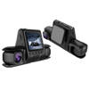 3 Camera Lens Car DVR 3-Channel Dash Cam with Dual Lens HD 1080P