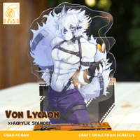 Image 1 of Von Lycaon: Acrylic Standee / Glitter Button / ZZZ