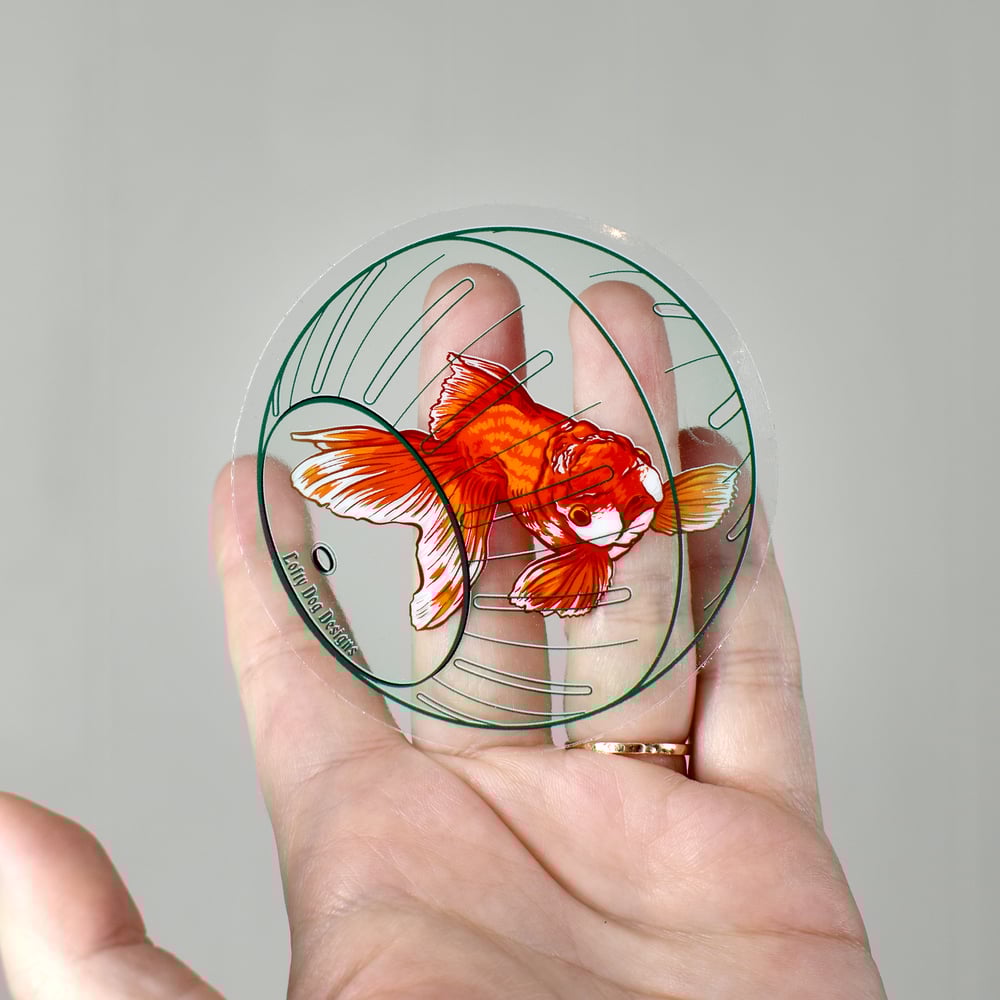 Goldfish Clear Vinyl Sticker
