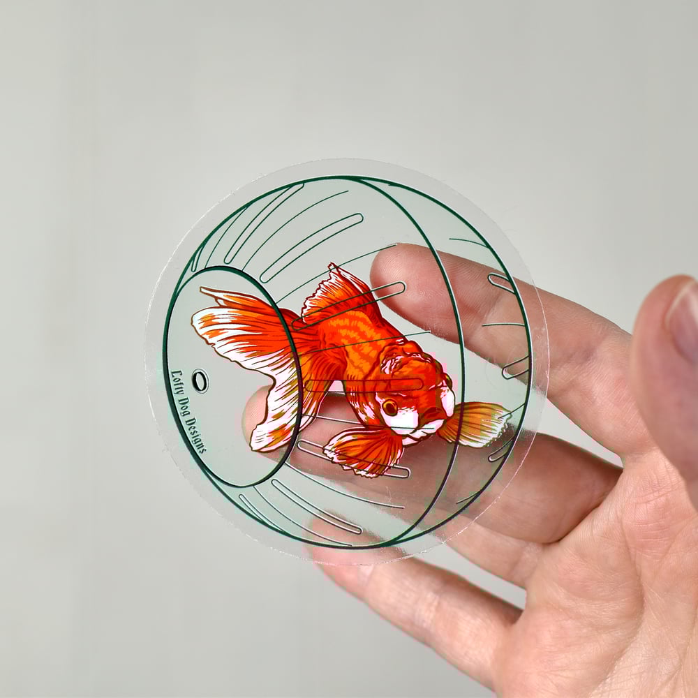 Goldfish Clear Vinyl Sticker
