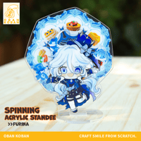 What’s Furina eating today? - Spinning Acrylic Standee / Genshin Impact