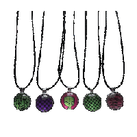 Image 1 of scene pattern necklaces