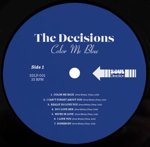 Image of The Decisions – Color Me Blue – LP Vinyl (Black) – Pre-Order – In Stock 27th Oct