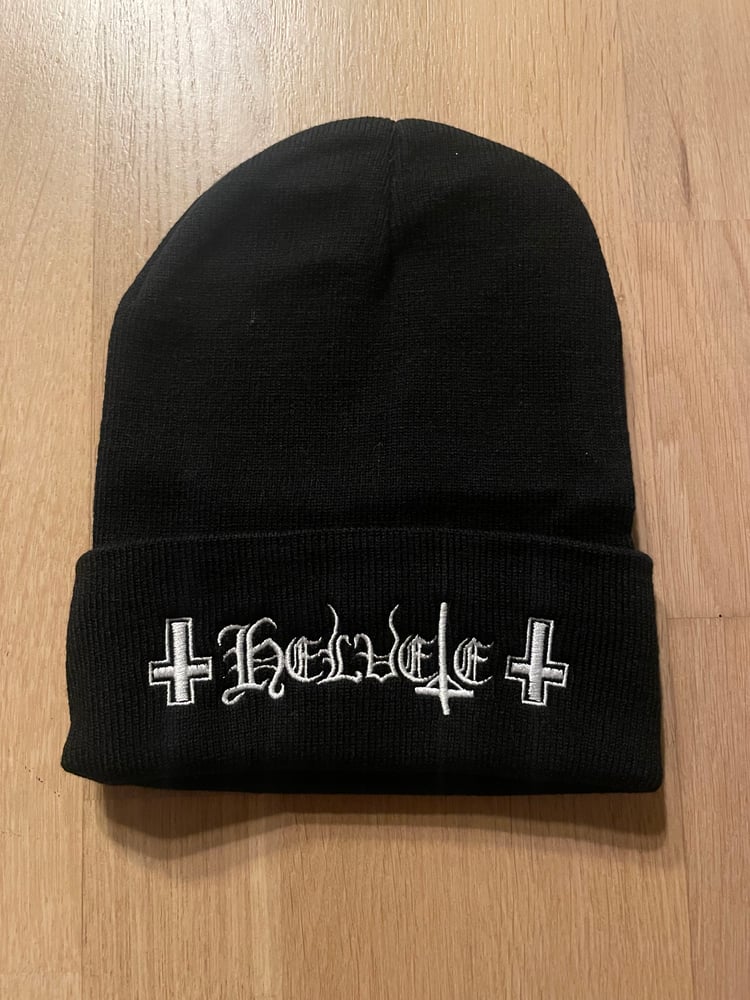 Image of Helvete beanie.