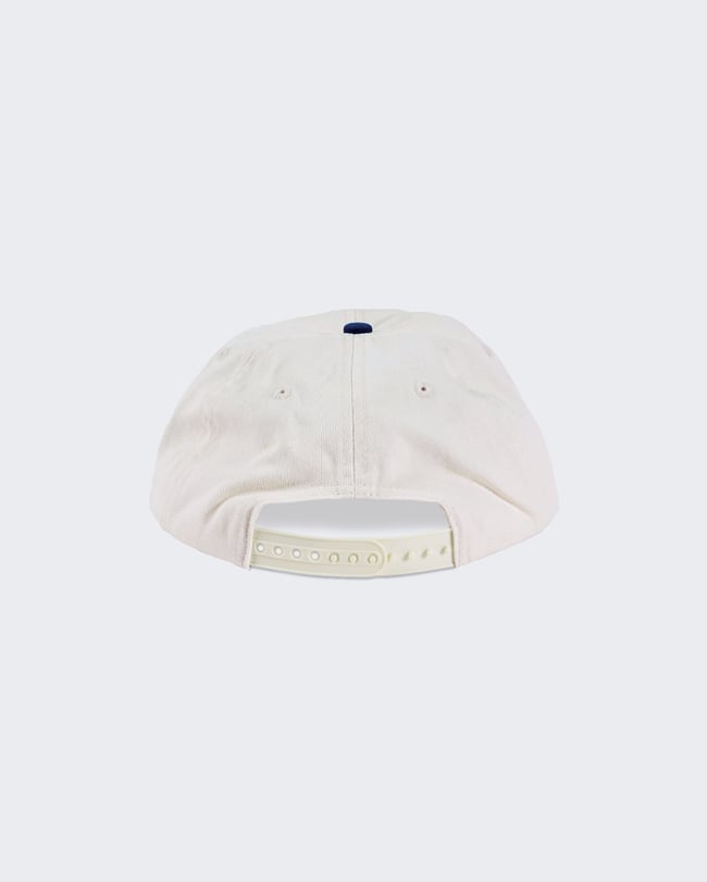 TEXT CAP // NAVY ECRU <p><del>$40.00</del> 