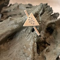 Image 1 of Triangle geometric Baha'i Ringstone symbol ring