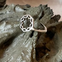 Image 1 of Octagon Star Baha'i Ringstone  symbol signet ring