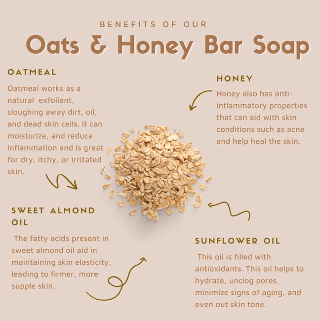 Oatmeal & Honey Bar Soap
