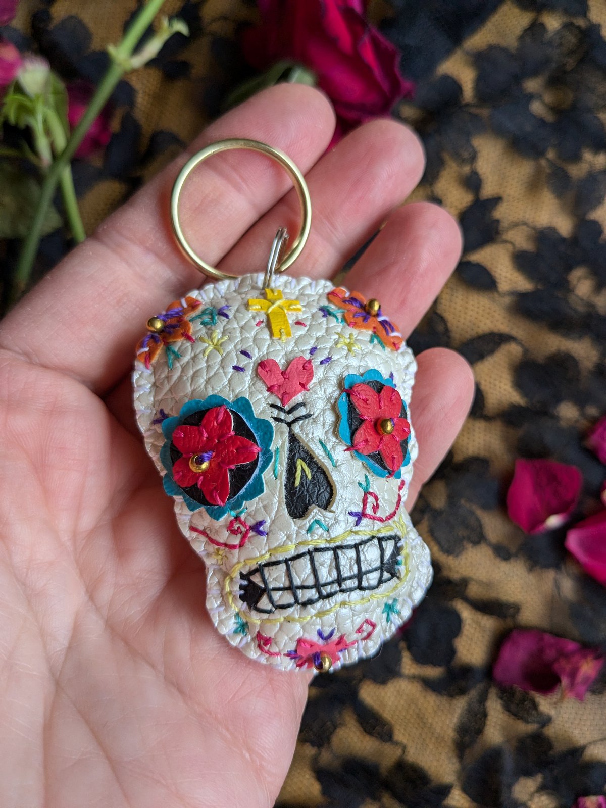 Image of Sugar Skull Keyring