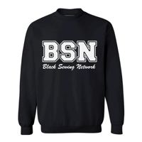 (PRE-SALE) Black Sewing Logo Network  Varsity Sweatshirt