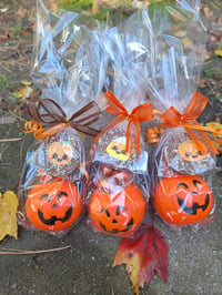 Chocolate filled pumpkin pails