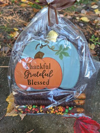 Thamkful,grateful, blessed fall chocolate package