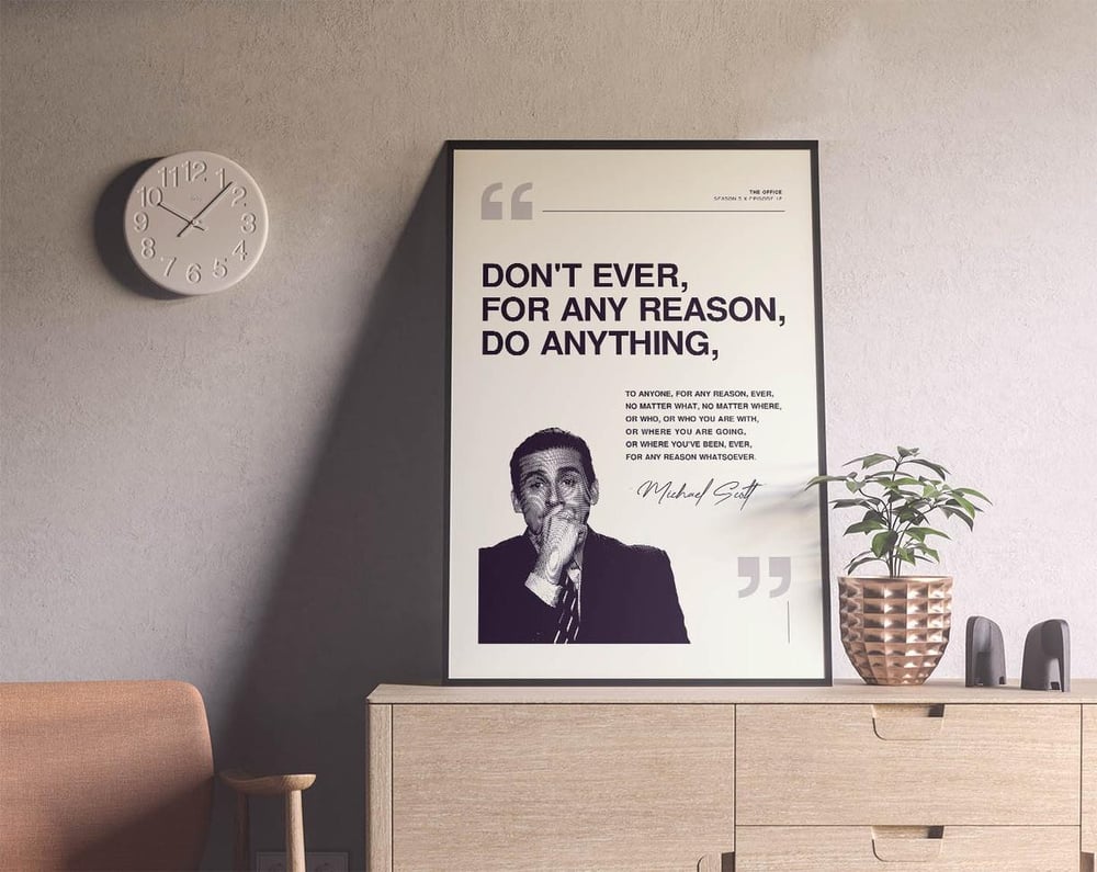 The Office - Michael Scott TV Show Quote Poster