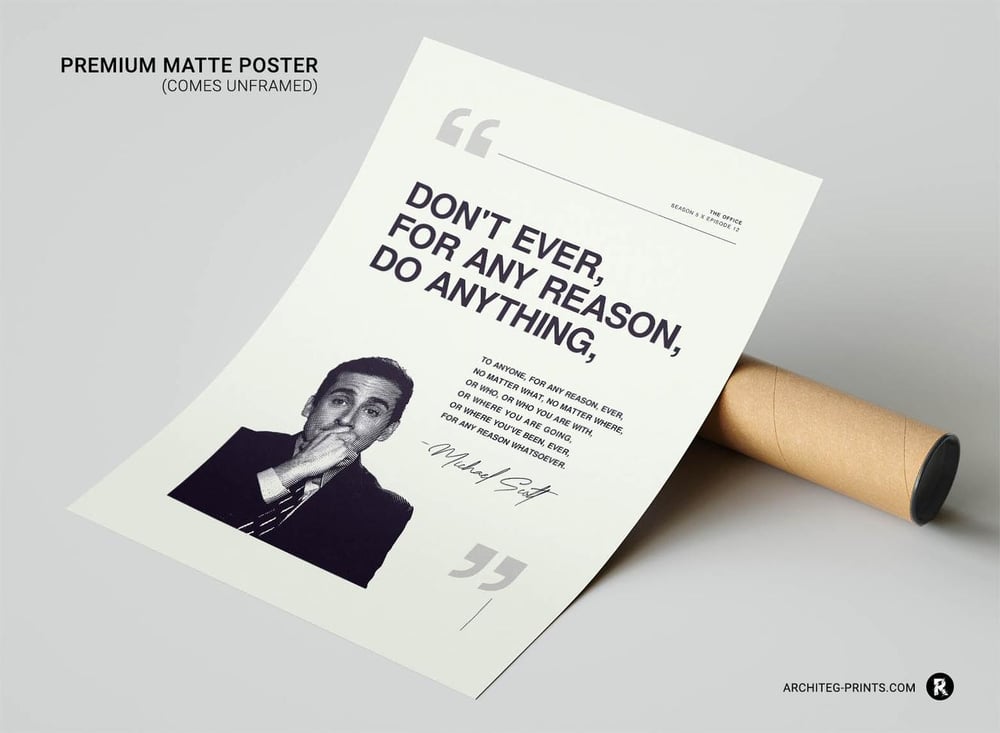 The Office - Michael Scott TV Show Quote Poster