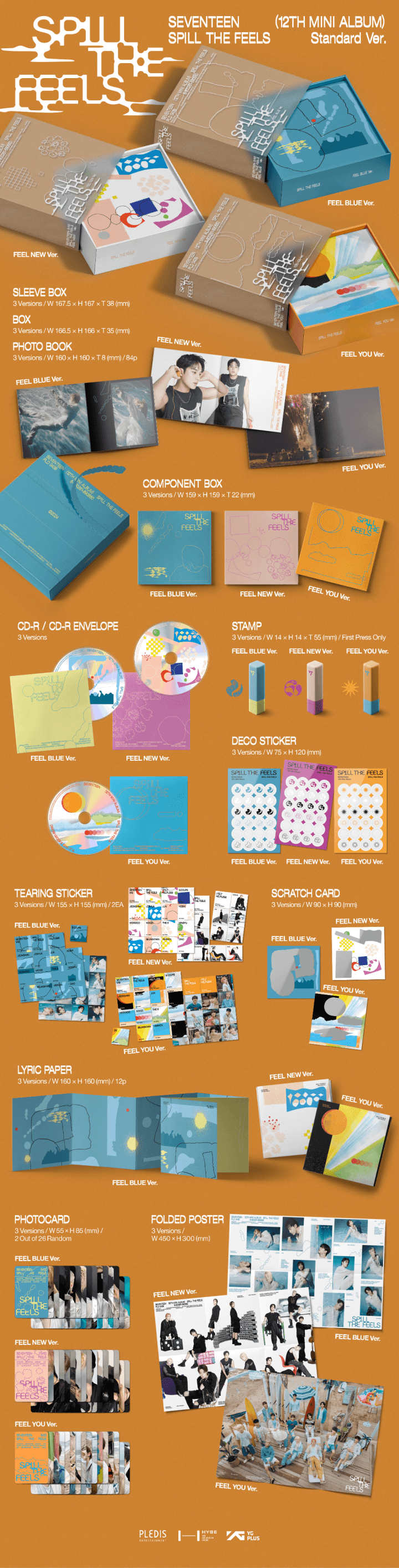Image of Seventeen 12th Mini Album 'SPILL THE FEELS'