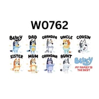 Image 4 of Choice of 19 Bluey Single & Double Sided Uv Dtf Cup Wraps & Decals