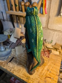 Image of Chameleon Carving