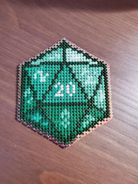 Image 1 of DnD Themed Christmas Ornament - Cross Stitch