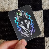 Image 1 of Bad Dog Holographic Sticker