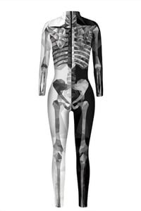 Image 3 of Skeleton Costume Jumpsuit