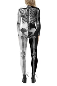 Image 2 of Skeleton Costume Jumpsuit