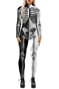 Image 1 of Skeleton Costume Jumpsuit