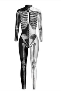 Image 4 of Skeleton Costume Jumpsuit