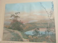 Image 2 of Antique Hand-Coloured Print, Little Killarney Lake, Wallace Nutting, Frame Size 14 3/10 x 12 3/8 ins