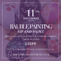 Image 1 of Bauble Painting, Sip and Paint @ Gran T's, Altrincham | Wednesday 11th December